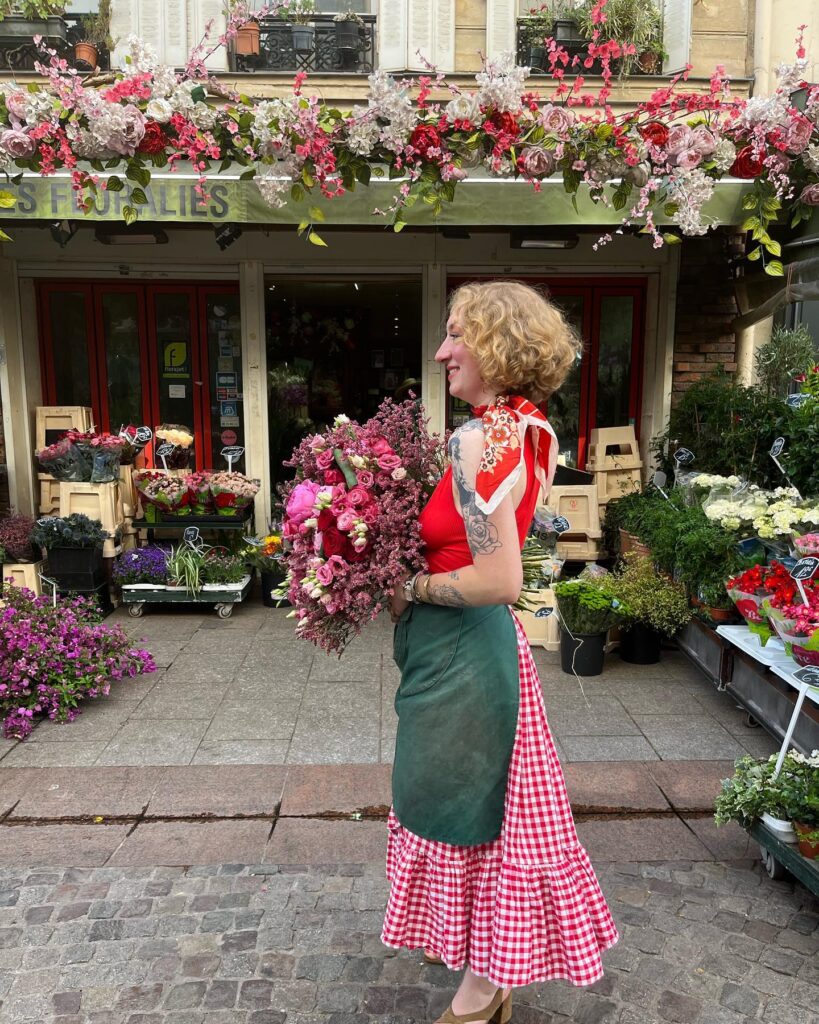 Lucie, fleuriste des Floralies