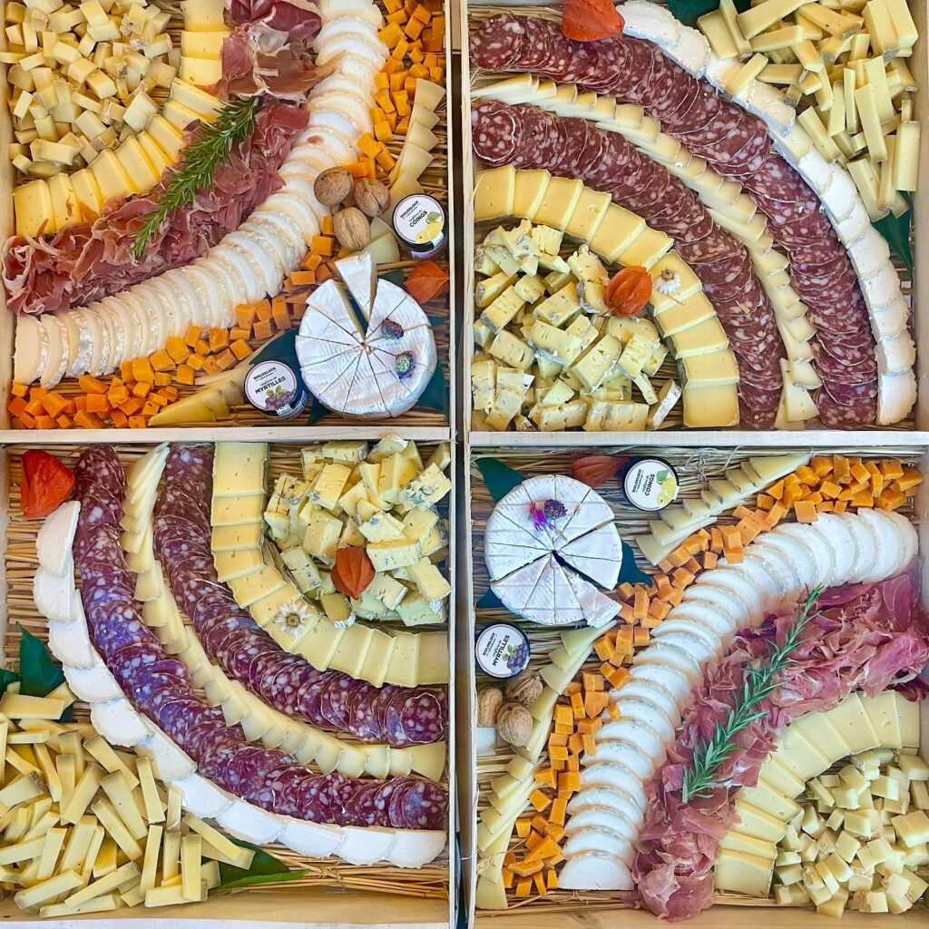 Plateau de fromage et charcuterie